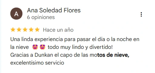 Review screenshot: Ana Soledad Flores