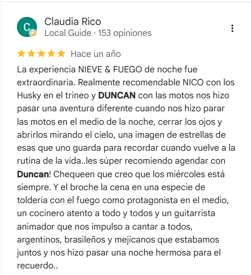 Review screenshot: Claudia Rico