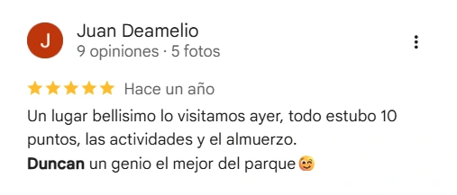 Review screenshot: Juan Deamelio